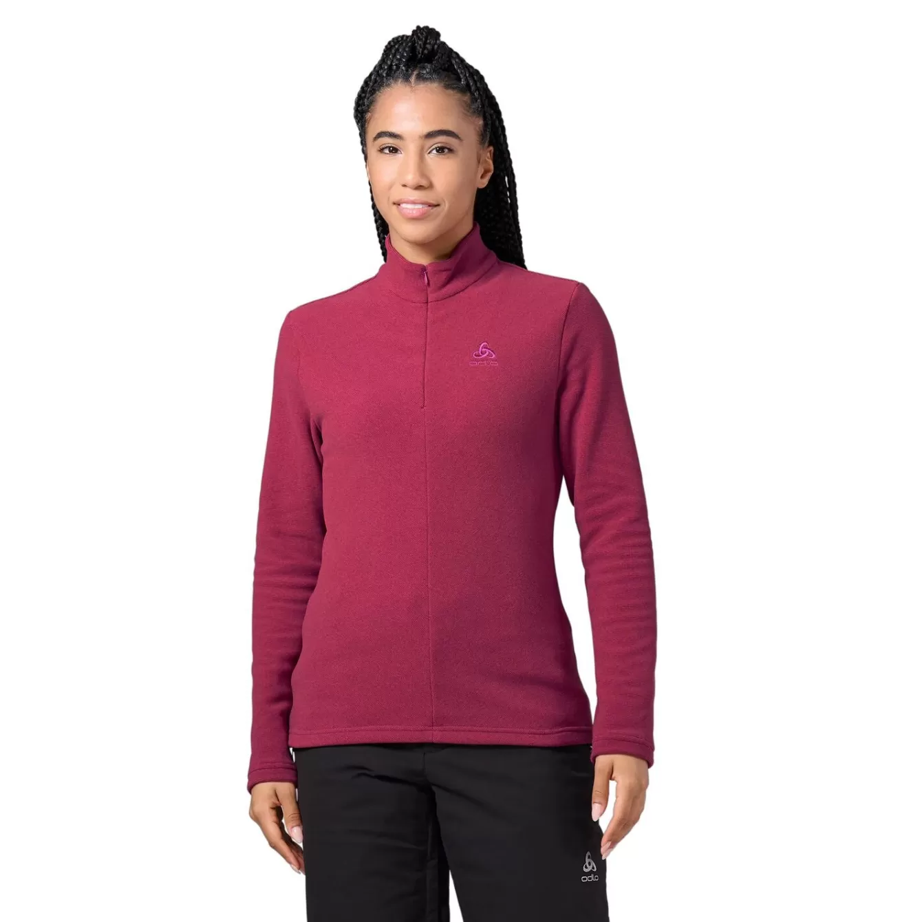 Pull Technique A Col ½ Zippe Roy Pour Femme | Odlo Fashion