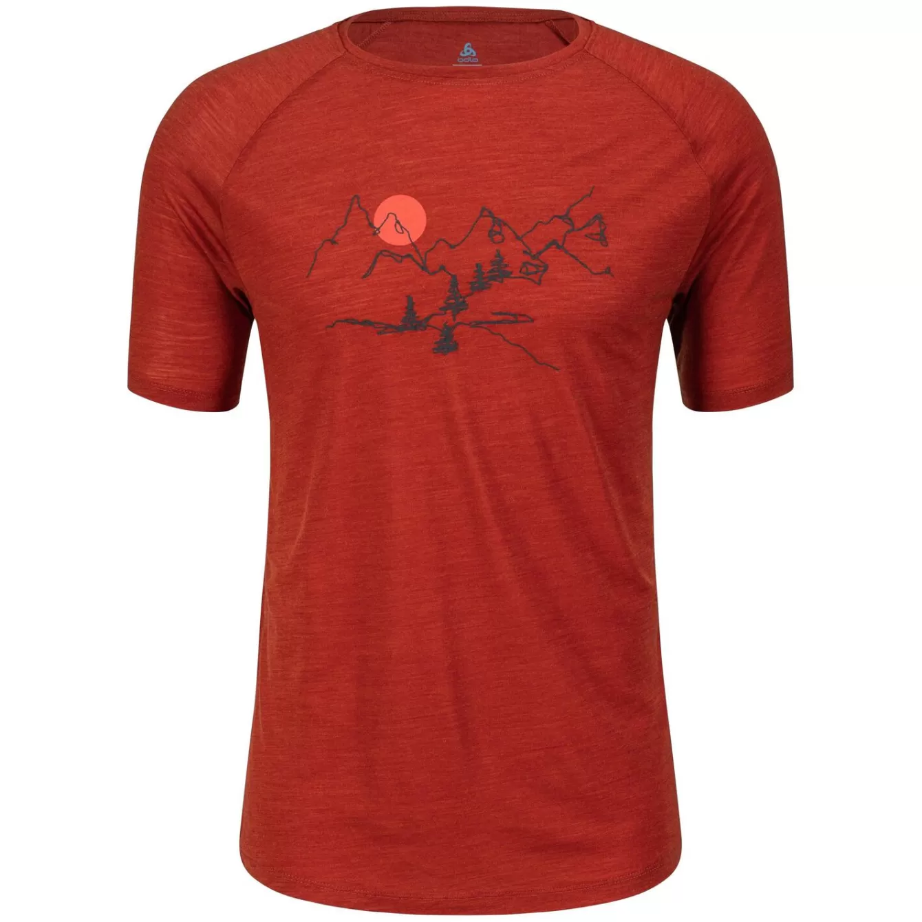 T-Shirt A Imprime Paysage Ascent Performance Wool130 | Odlo Store