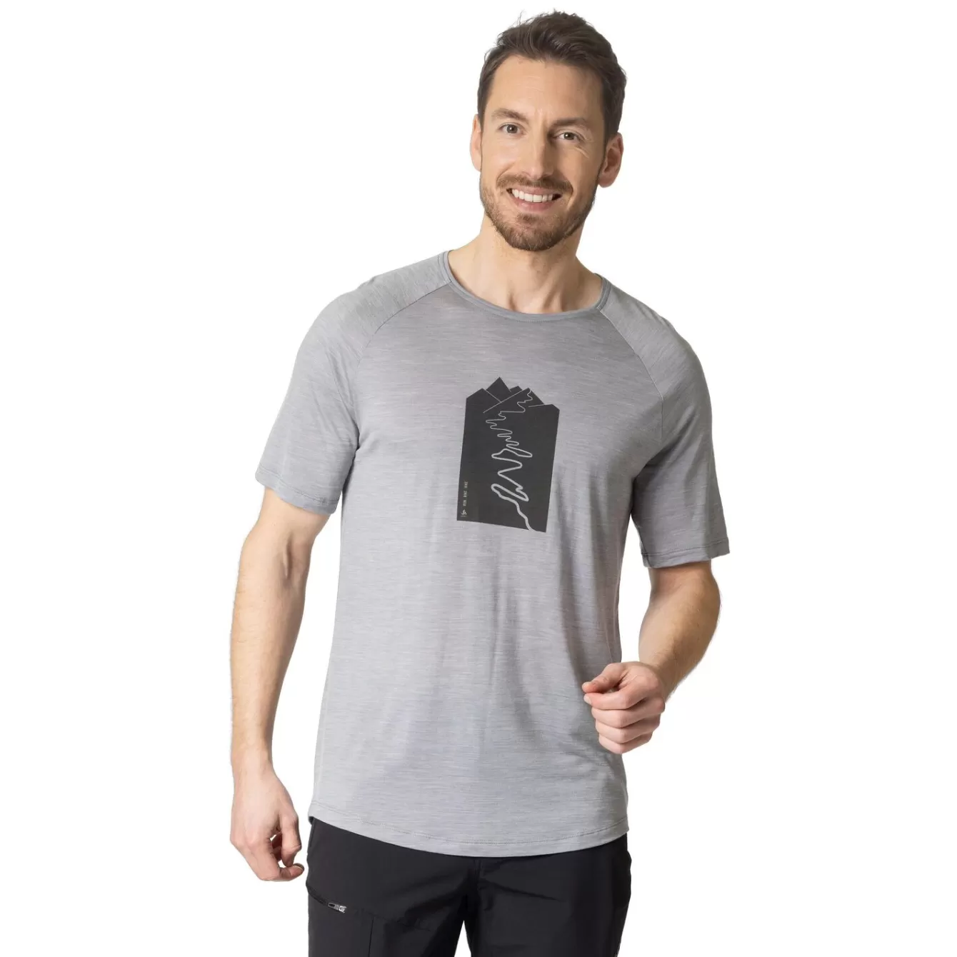 T-Shirt A Imprime Sentier Ascent Performance Wool130 | Odlo Discount