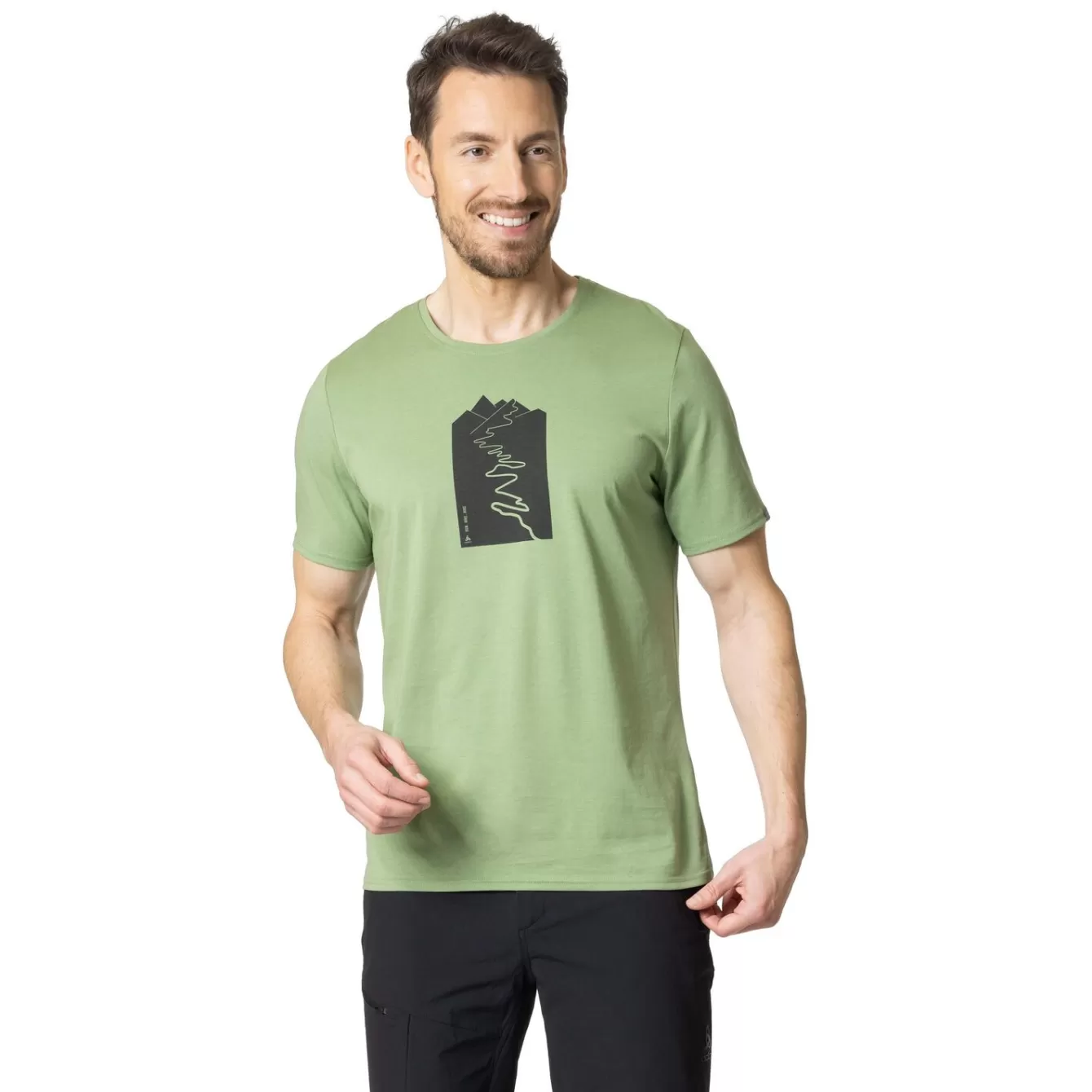 T-Shirt A Imprime Sentier Nikko | Odlo Flash Sale