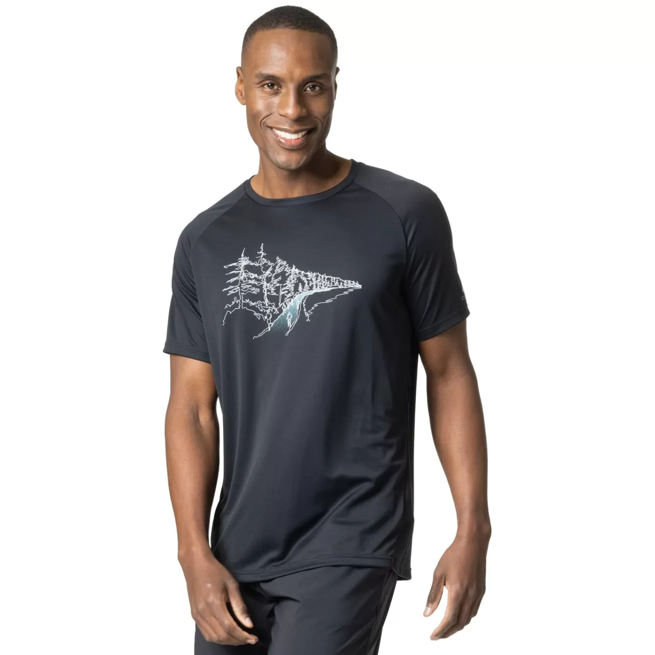 T-Shirt De Running Imprime Essentials | Odlo Cheap