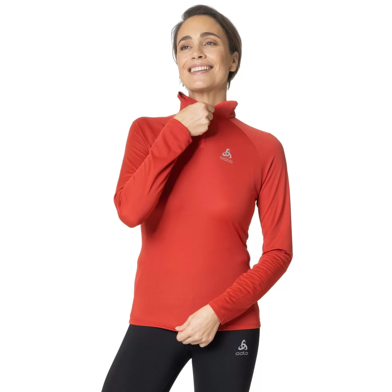 Veste De Running A Col Zippe Essentials Pour Femme | Odlo Fashion